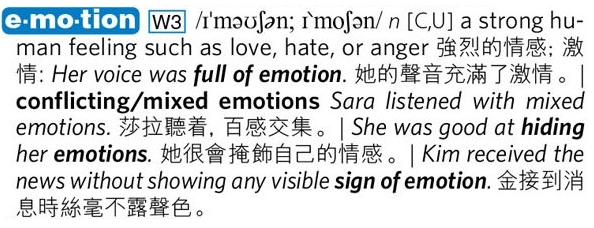 emotion - Longman