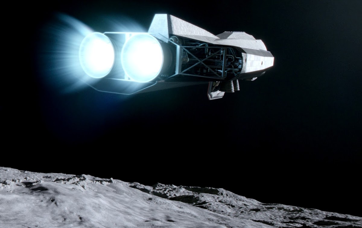 NASA's Sojourner spaceship leaving the Moon in season 3 of 'For All Mankind' TV series