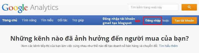 Cài đặt google analytics 1