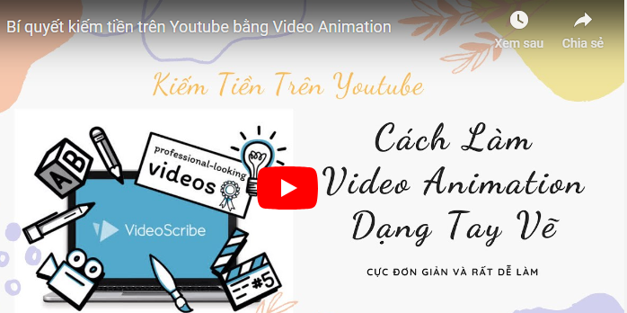 Bí quyết kiếm Tiền trên Youtube bằng Video Animation: "Hiệu ứng tay vẽ"