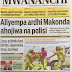 MAGAZETI YA LEO JUMANNE MACHI 7 2017