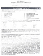 CSS 2013 Press Release. Federal Public Service Commission has announced the . (css )