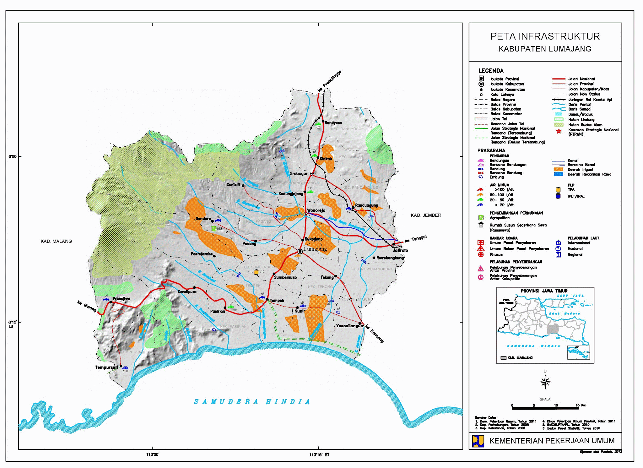  Peta  Kota Peta  Kabupaten  Lumajang