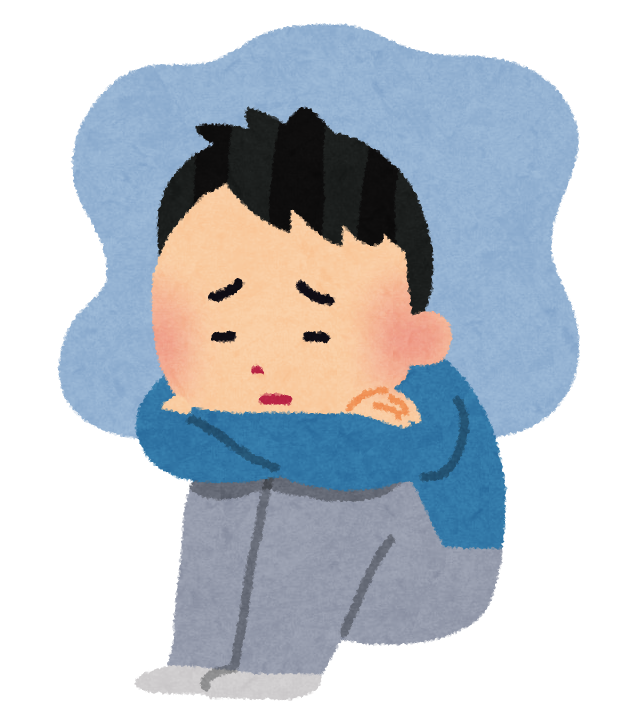 うつ病の男性のイラスト かわいいフリー素材集 いらすとや