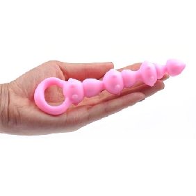 Pink Silicone Anal Beads 