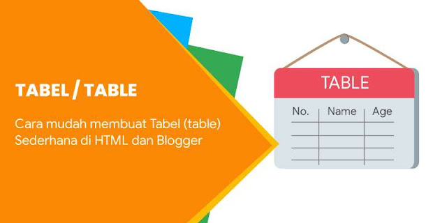 Cara Membuat Tabel di HTML 