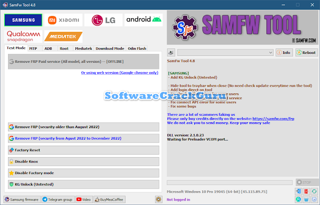 SamFw Tool V4.8.1 (Latest Version) Free Download