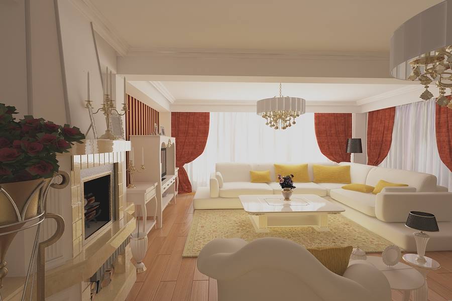 Amenajari interioare Bucuresti - Design interior living clasic casa cu 4 camere Bucuresti