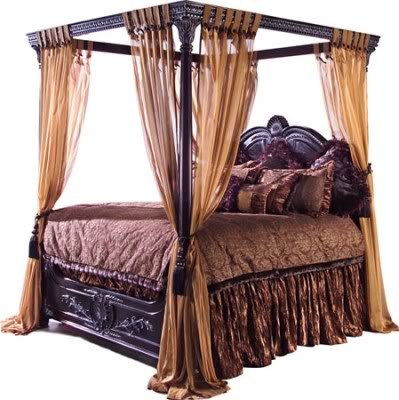 Antique Furniture and Canopy Bed: Canopy Bed Curtains