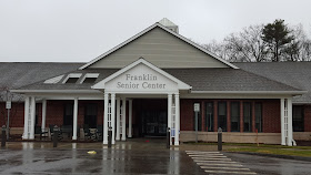 Franklin Senior Center in winter rain