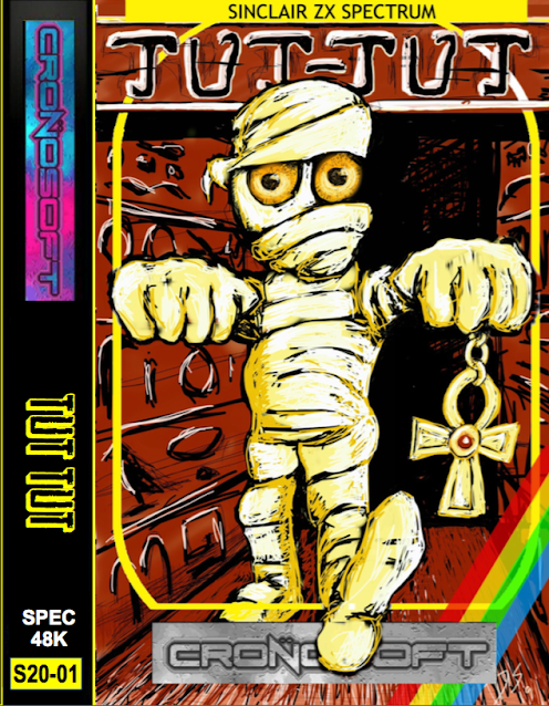 ZX Spectrum TuT-TuT 2020 Cassette Cover Art