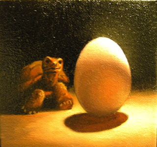 Daily Oil Painting, Still Life, Turtle