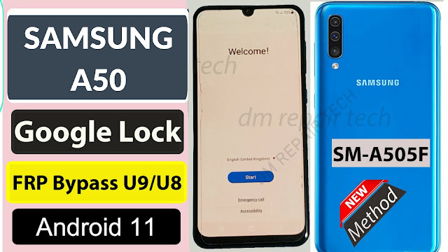 Samsung A50 RP Bypass U9 Android 11 google account lock