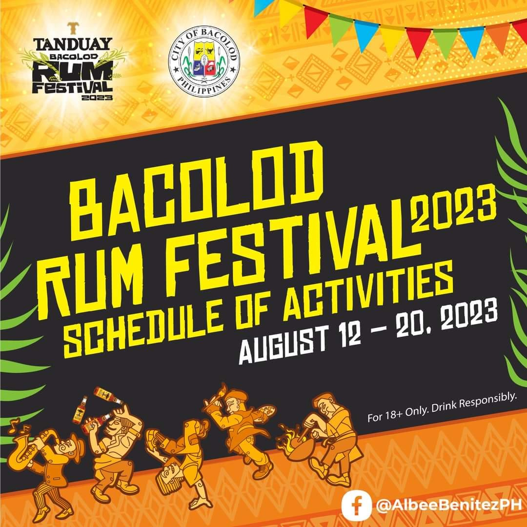 Bacolod City, Tanduay Bacolod Rum Festival 2023, Tanduay Rum, what is rum made of, sugarcane, sugar industry, Tanduay Bacolod Rum Festival 2023 Schedule of Activities, Councilor Em Ang, Councilor Jason Villarosa, Mayor Albee Benitez, Bacolod City Government Center