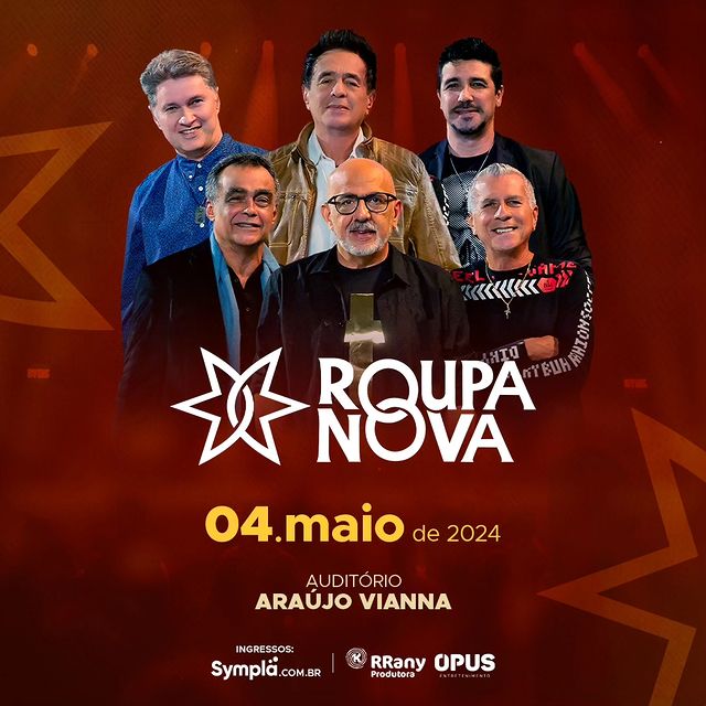 04/05/2024 Show do Roupa Nova em Porto Alegre [Auditório Araújo Vianna]