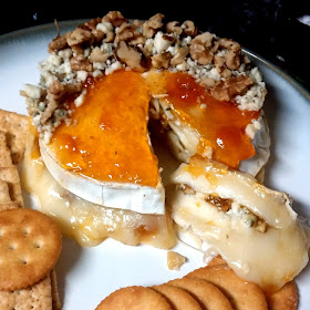 recipe, brie cheese, apricot jam, appetizers, halloween receipes