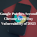 Google Patches Second Chrome Zero-Day Vulnerability of 2023