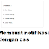 Cara Membuat Notifikasi Dengan CSS