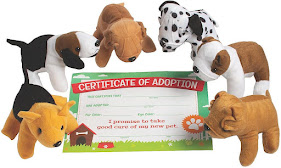 Plush Puppy Dog Toys with Adoption Certificate