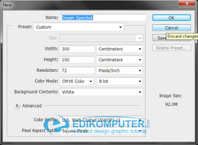 Cara Membuat dokumen baru di Photoshop