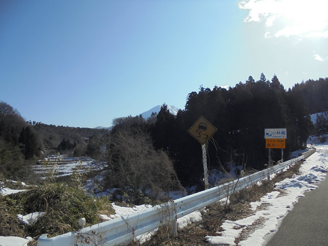 小林橋手前の大山の眺望