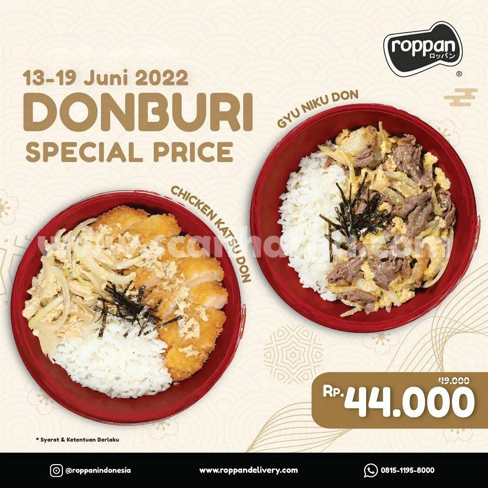 Promo Roppan Donburi Special Price - Harga hanya Rp. 44.000