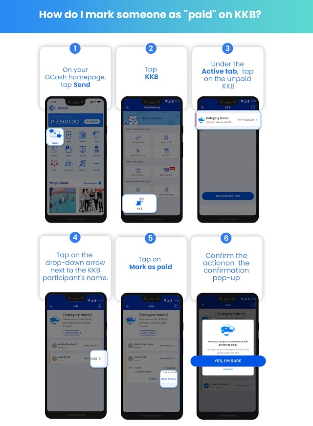 Guide: How to mark someone as 'paid' on GCash KKB