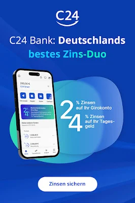 Bankkonto eröffnen auf Check24: C24 – Die Neue Bank mit attraktiven Zinsen