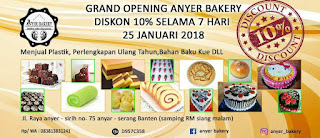 Kemasan yang di desain selalu khusus. Itu merupakan salah satu nilai lebih yang tiap hari dibuat oleh Anyer Bakery bagi para pelanggannya. Selamat Tahun Baru 2018. . . . Waktu terus berlalu, lembaran demi lembaran telah dilalui. Coretan demi coretan telah memenuhi, kadang tak berarti, kadang tanpa makna, atau hanya sedikit makna. Semoga di tahun ini setiap lembaran memiliki makna, setiap lembaran bermanfaat.