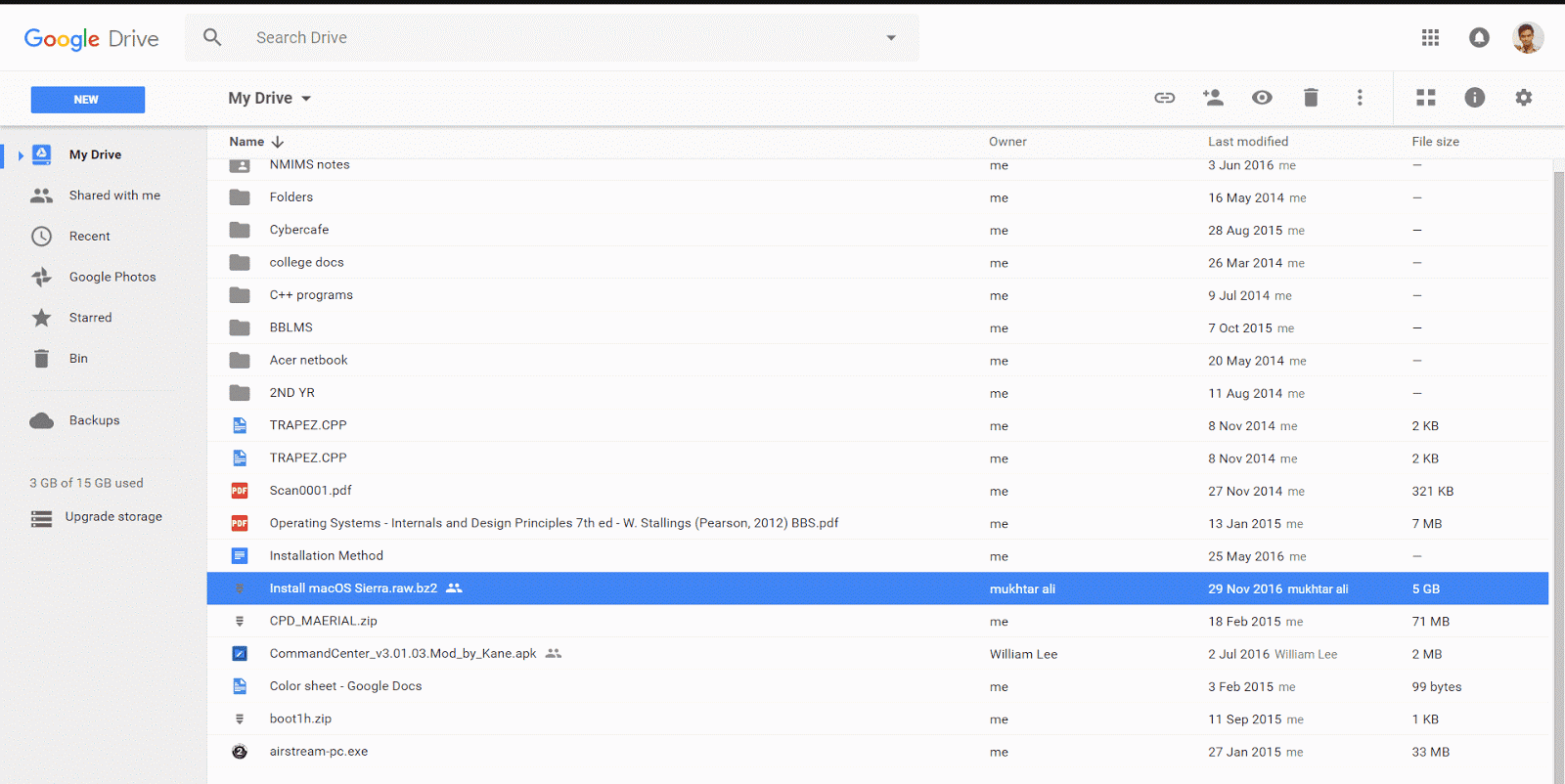 download files from google drive