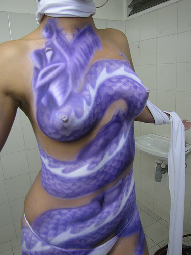Dragon Body Painting