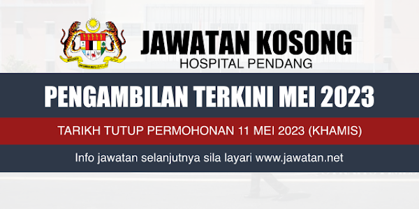 Jawatan Kosong Hospital Pendang 2023