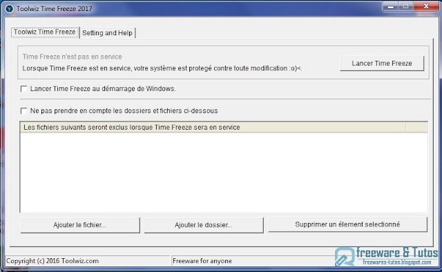 Toolwiz Time Freeze : utilisez votre PC dans un environnement virtuel protégé