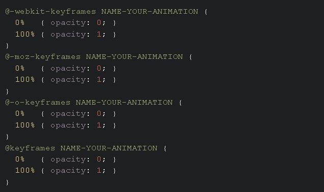 @keyFrameCss3