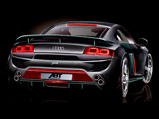 The Audi R8's rear part was