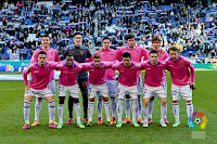 REAL VALLADOLID C. F. - Valladolid, España - Temporada 2013-14 - Jesús Rueda, Diego Mariño, Óscar, Valiente y Álvaro Rubio; Peña, Bergdych, Rossi, Javi Guerra, Rukavina y Ebert - R. C. D. ESPAÑOL DE BARCELONA 4 (Sergio García, Stuani 2, y Víctor Sánchez), REAL VALLADOLID C. F. 2 (Javi Guerra y Víctor Pérez) - 22/12/2013 - Liga de 1ª División, jornada 17 - Barcelona, estadio de Cornellá-El Prat