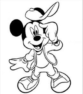 Sketsa Mewarnai Gambar Kartun Mickey Mouse 20168