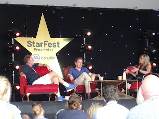 Philip Glenister, Rob Brydon and Linda Barker, CarFest South, 2022