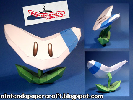 Super Mario 3D Land Papercraft Boomerang Flower