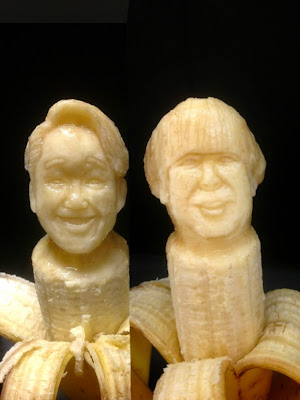 Very tastefully banana sculptures. 