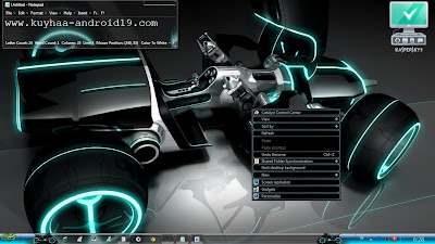 TRON LEGACY THEME WIDOWS 7