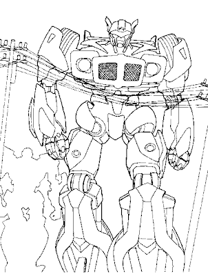 Transformer Coloring Pages for Kids 