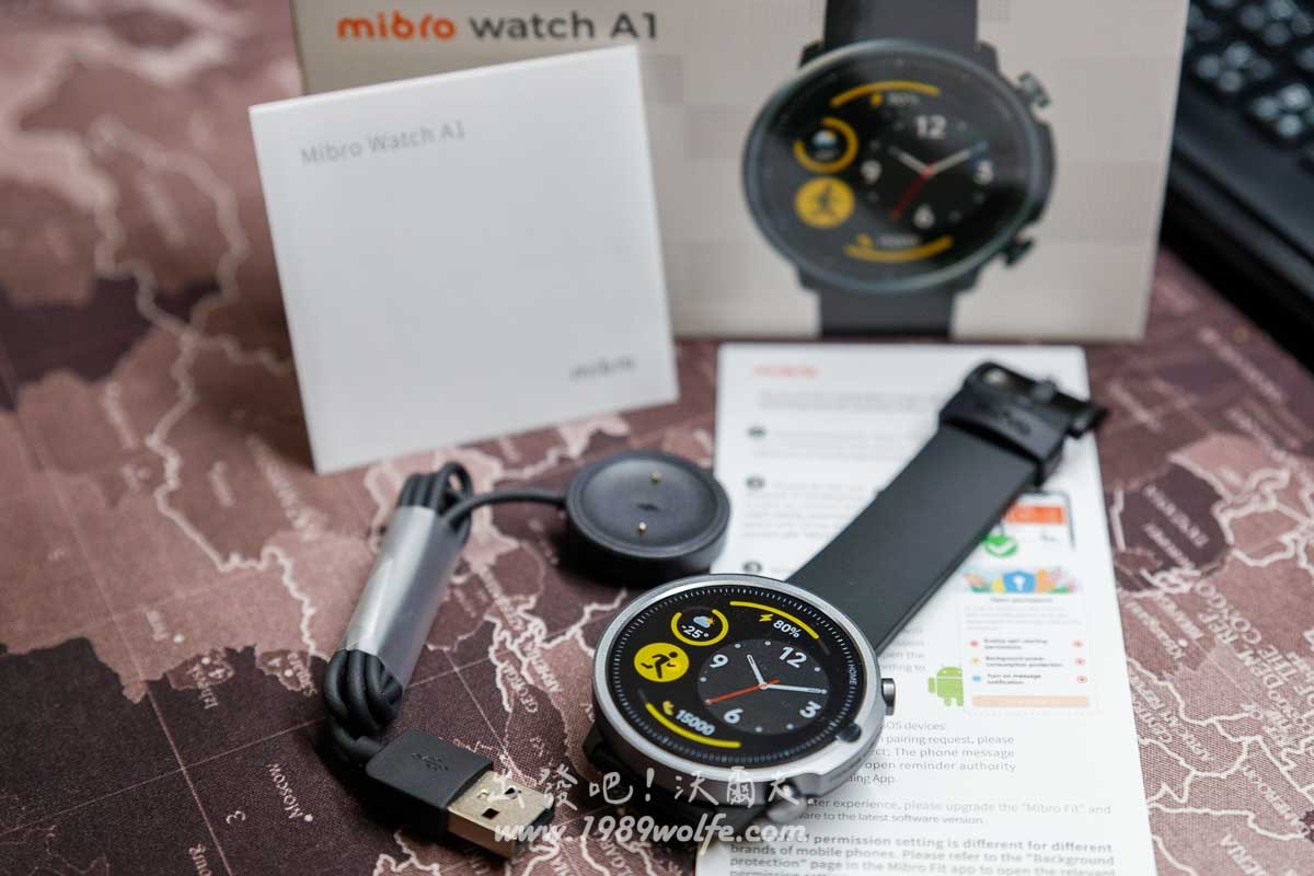 Mibro 小尋 運動心率大螢幕健康智慧手錶A1