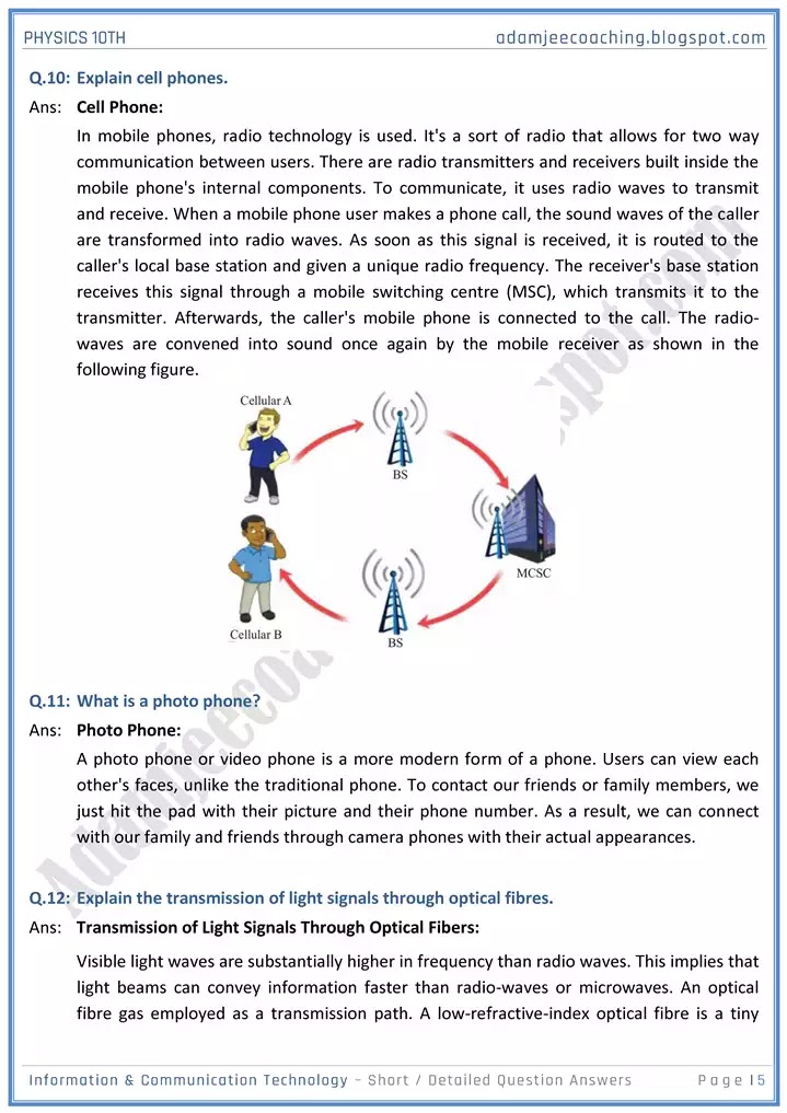 information-and-communication-technology-short-and-detailed-answer-questions-physics-10th