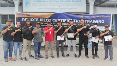 APDI Regional Sulawesi Tengah Gelar Uji Kompetensi Sertifikasi Pilot Drone