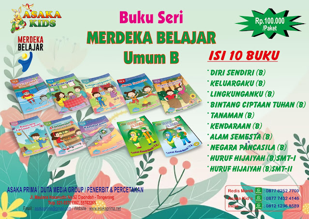 Paket Buku Kurikulum Merdeka PAUD, buku kurikulum merdeka paud, jual buku kurikulum merdeka paud 2023,buku paud kurikulum merdeka,asaka kids