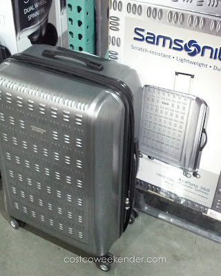 Samsonite Hardside Protection Spinner Luggage features 4 wheels for easy maneuverability and ease of use