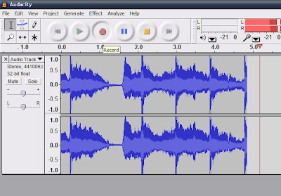 Sound Recording using Audacity