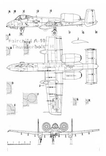 aircraft 3 view drawing 