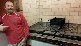Kiko Azevado in front of his new Uruguayan Grill in Blacksburg, VA.